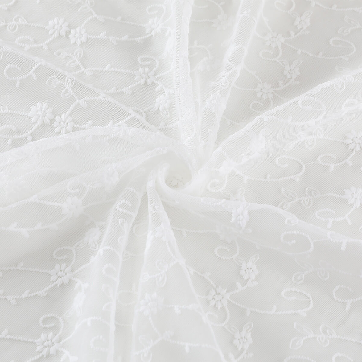 Milk Silk Dress Pastoral Embroidered Fabric for Women's Wear Wholesale 7